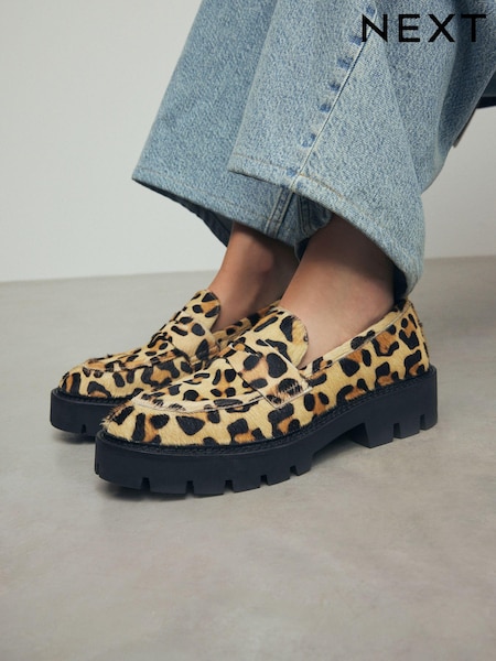 Leopardi - Forever Comfort® Leather Chunky Loafers (B52423) | €60