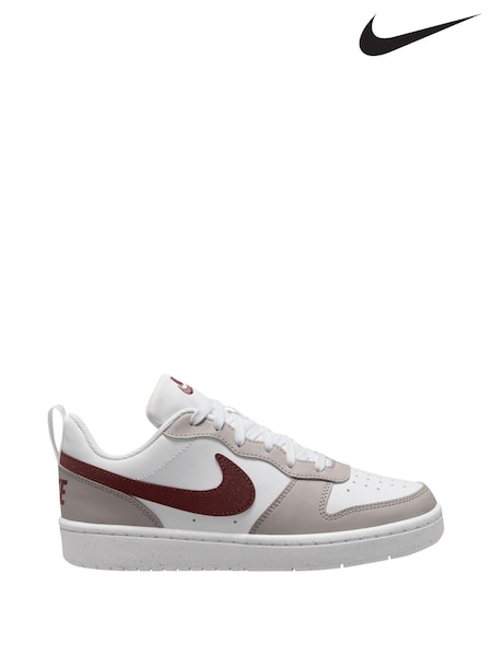 Nike Grey/White Youth Court Borough Recraft Trainers (B52434) | €69