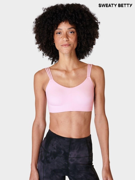 Sweaty Betty Nerine Pink Oh So Soft Yoga Bra (B52473) | €29