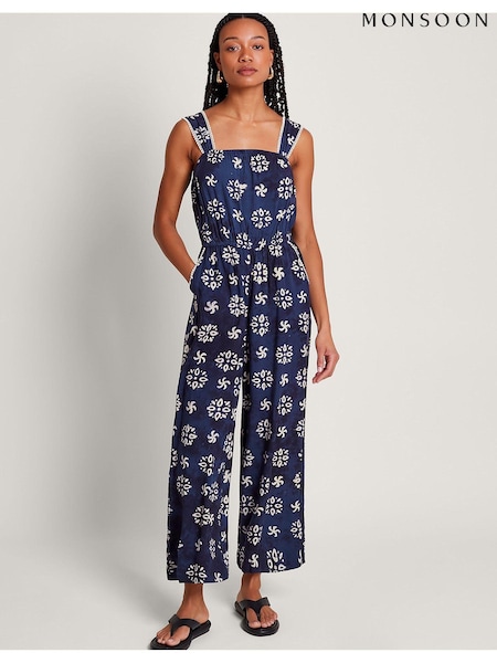 Monsoon Loreta Batik Print Jumpsuit (B52489) | 247 LEI