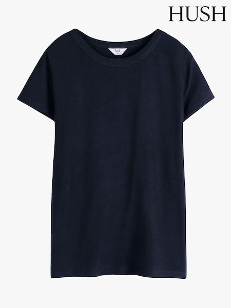 Hush Blue Slim Fit Crew T-Shirt (B52527) | €35