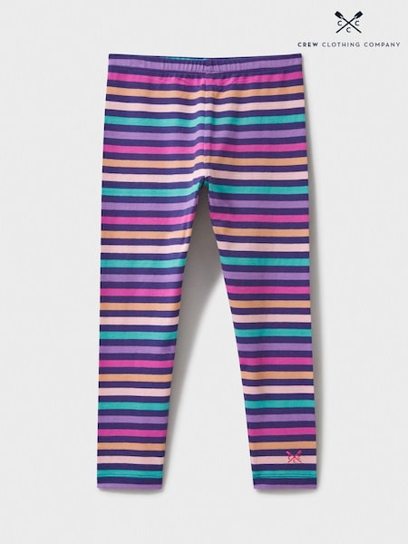 Crew Clothing Multi Stripe Cotton Fitted Leggings (B52770) | AED93 - AED116