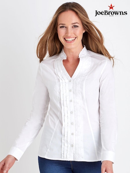 Joe Browns White Ruffle Blouse (B52846) | $69