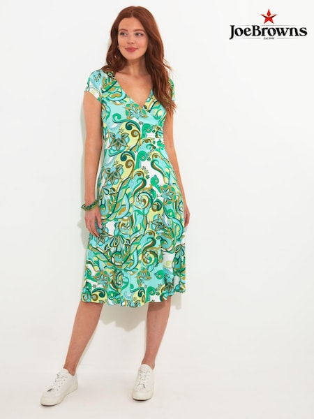 Joe Browns Swirl Print Knee-Length Jersey Wrap Dress (B53063) | €33