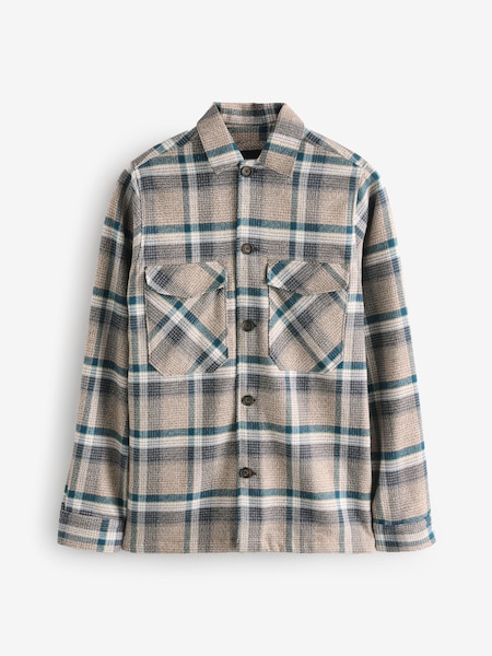 Remus Uomo Stone Check 100% Cotton Overshirt (B53162) | €51