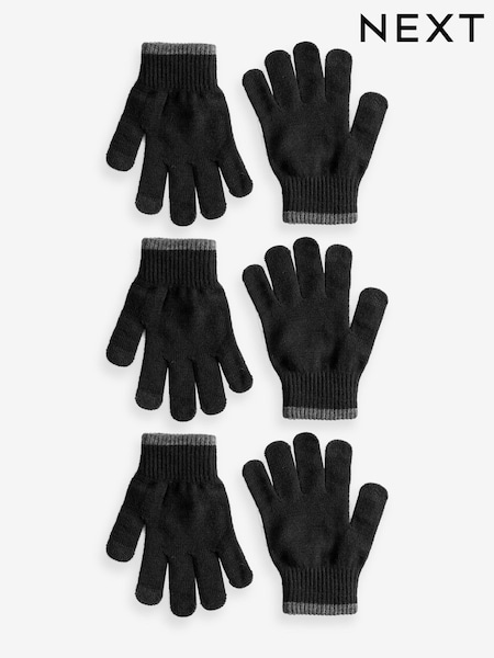 Black Magic Gloves 3 Pack (3-16yrs) (B53163) | €2 - €3