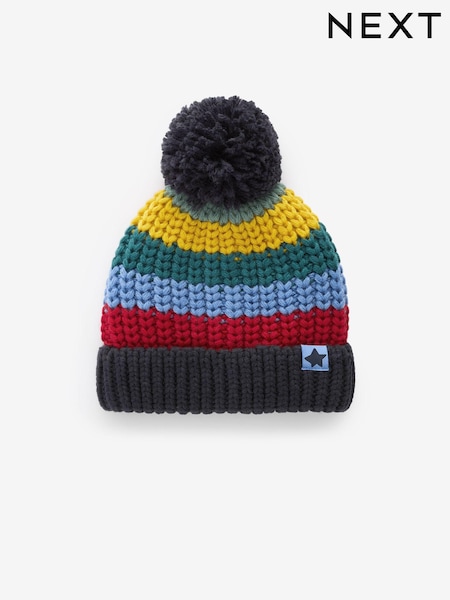 Rainbow Pom Hat (3mths-16yrs) (B53214) | AED21 - AED28