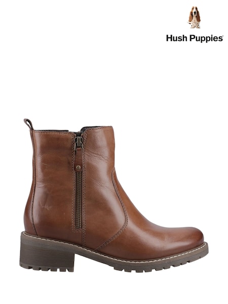 Maro - Hush Puppies Pippa Ankle Black Boots (B53248) | 521 LEI