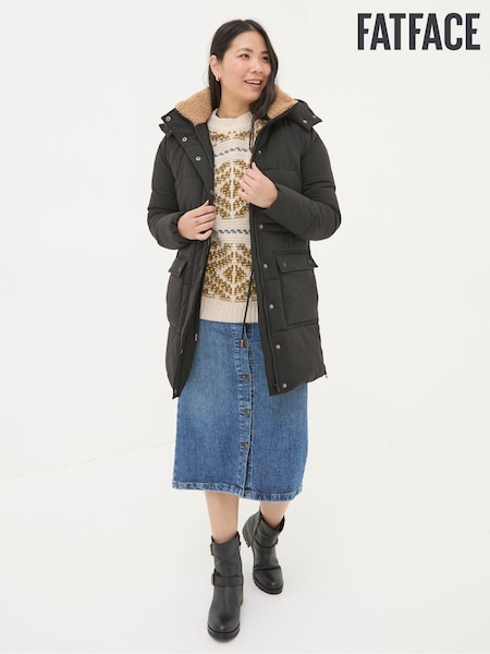 FatFace Maddie Black Puffer Coat (B53437) | €85