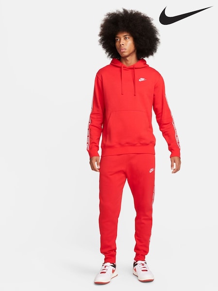 Röd - Nike Club Fleece Hooded Tracksuit (B53508) | kr2 110