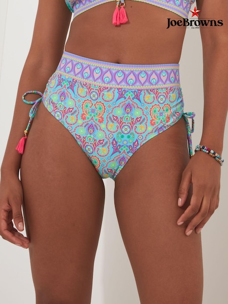 Joe Browns Bright Tile Print High Waisted Bikini Bottoms (B53554) | 103 LEI