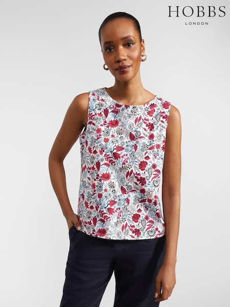 Hobbs 100% Cotton Maddy Printed Vest (B53637) | ‏226‏₪