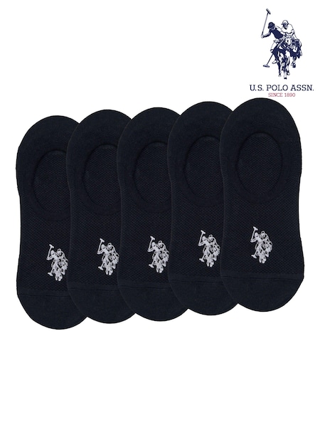 Negro - U.S. Polo Assn. Invisible Trainer Socks 5 Pack (B53691) | 21 €
