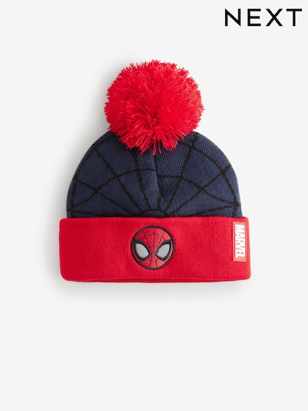 Spiderman License Pom Hat (3-10yrs) (B53732) | € 16 - € 17