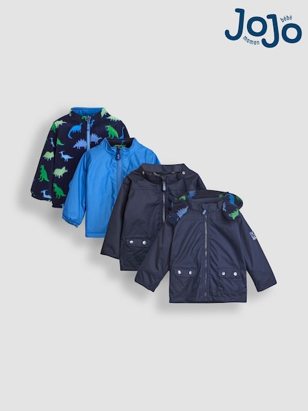 أزرق كوبالت ديناصور - JoJo Maman Bébé 4-In-1 Polarfleece Jacket (B53855) | ‏381 د.إ.‏ - ‏ 393‏ د.إ.