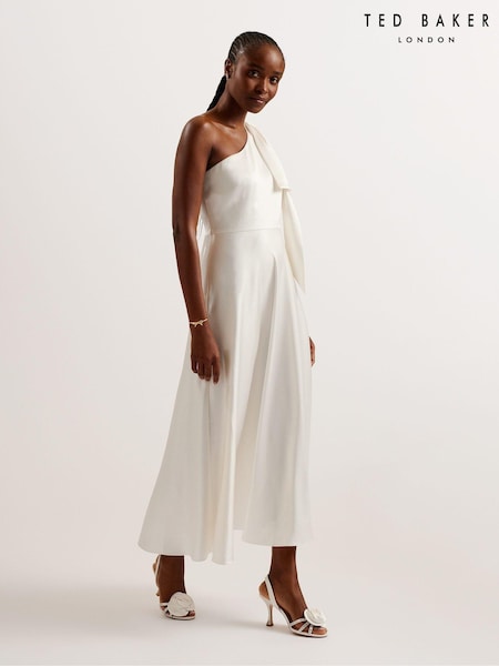 Ted Baker Rikuto Draped One Shoulder Midi Dress (B53878) | €82