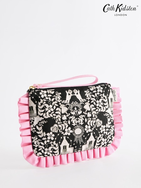 Cath Kidston Black/White Frill Wristlet Pouch (B54144) | €17