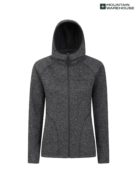 Mountain Warehouse Black Nevis Womens Full Zip Hoodie (B54234) | €64