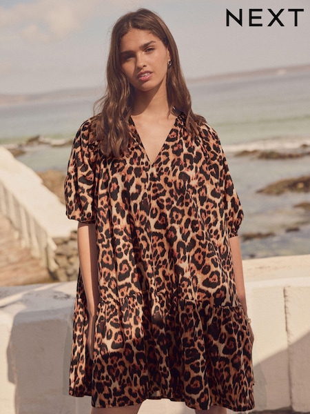 Animal 100% Cotton Summer Mini Dress (B54320) | €25