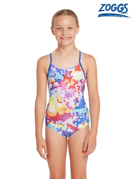 Zoggs Girls Starback One Piece Swimsuit (B54381) | ‏7 ر.ع.‏
