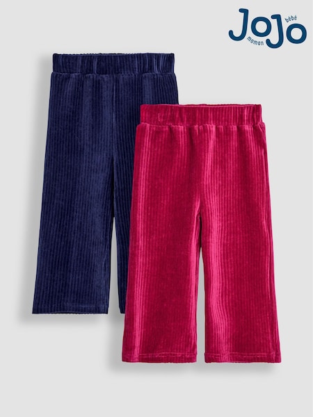 JoJo Maman Bébé 2-Pack Cord Velour Flare Leggings (B54661) | 33 €