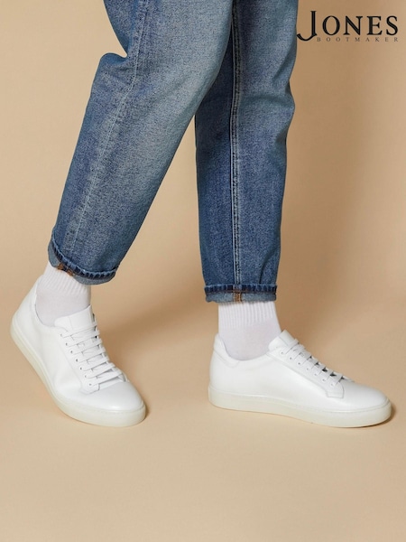 Jones Bootmaker Mens Simon Leather Trainers (B54696) | €142