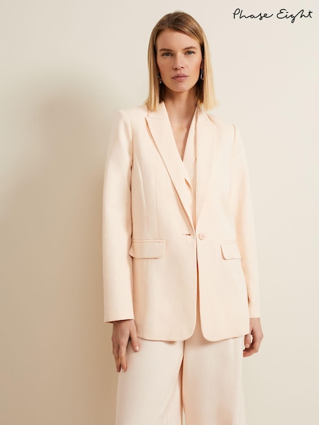Phase Eight Pink Bianca Peach Suit Jacket (B54800) | €79
