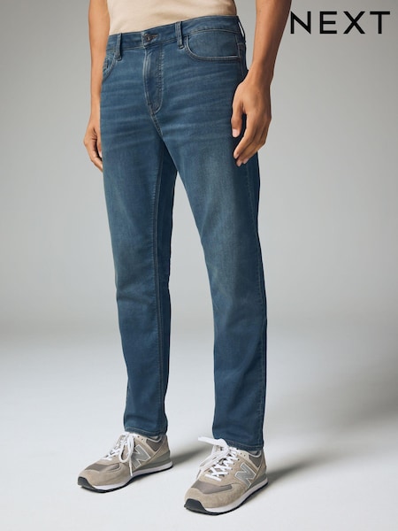 Blue Mid Vintage Slim Fit Comfort Stretch Jeans (B54844) | 86 QAR