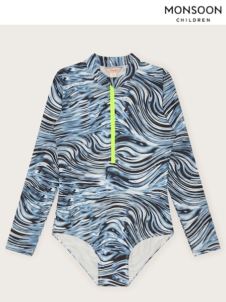 Monsoon Ripple Swimsuit with UPF50+ Protection (B54890) | 108 LEI - 116 LEI