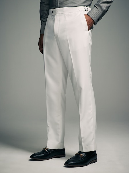 Bela - Klasičen kroj - Adjustable Tape Detail Tuxedo Trousers (B54927) | € 33 - € 38