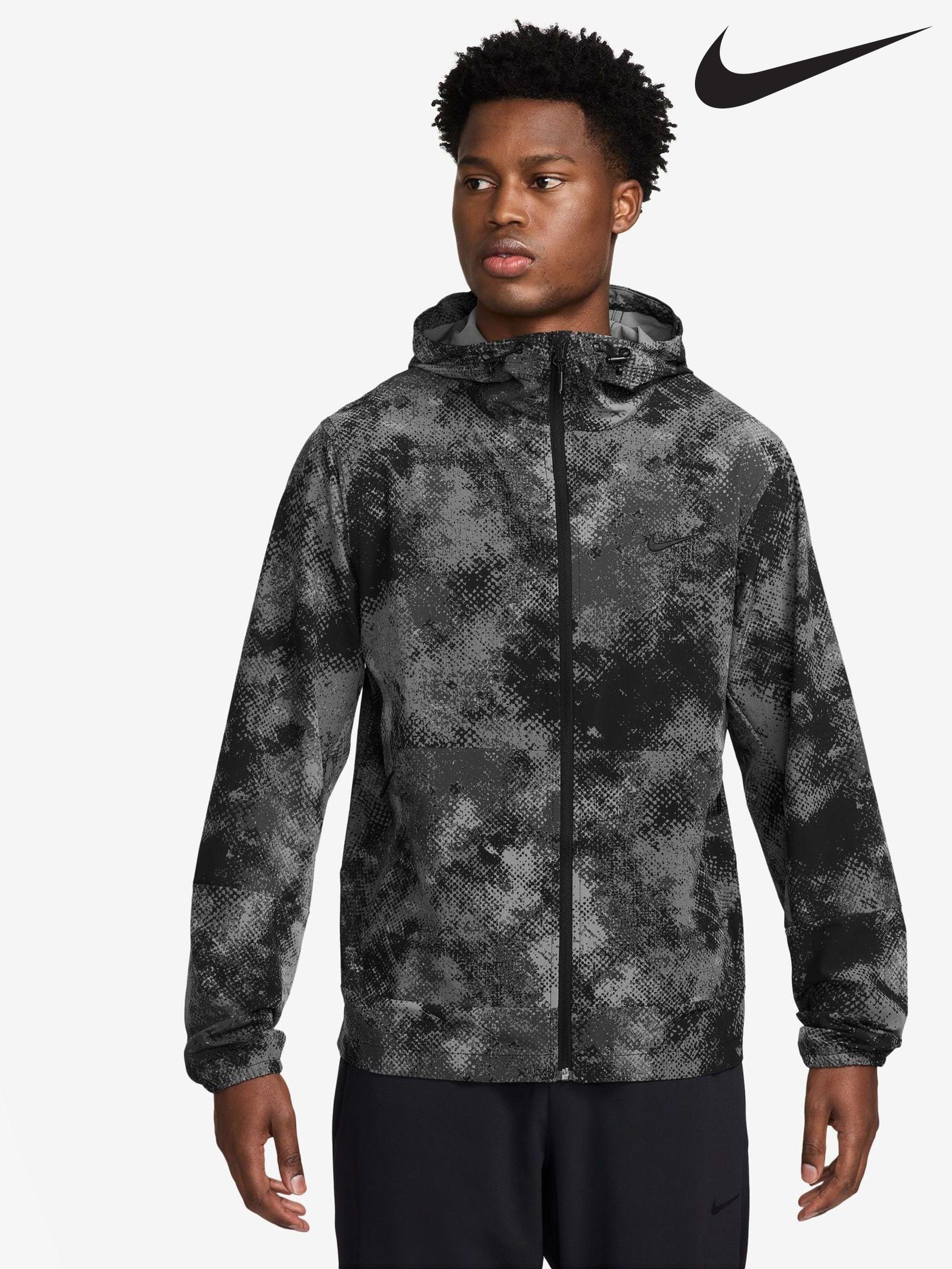 nike black camo jacket