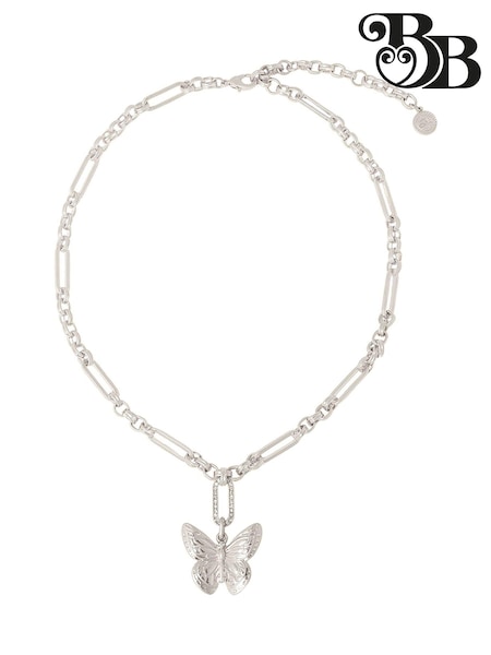 Bibi Bijoux Silver Tone Serene Wings Butterfly Necklace (B55092) | €20