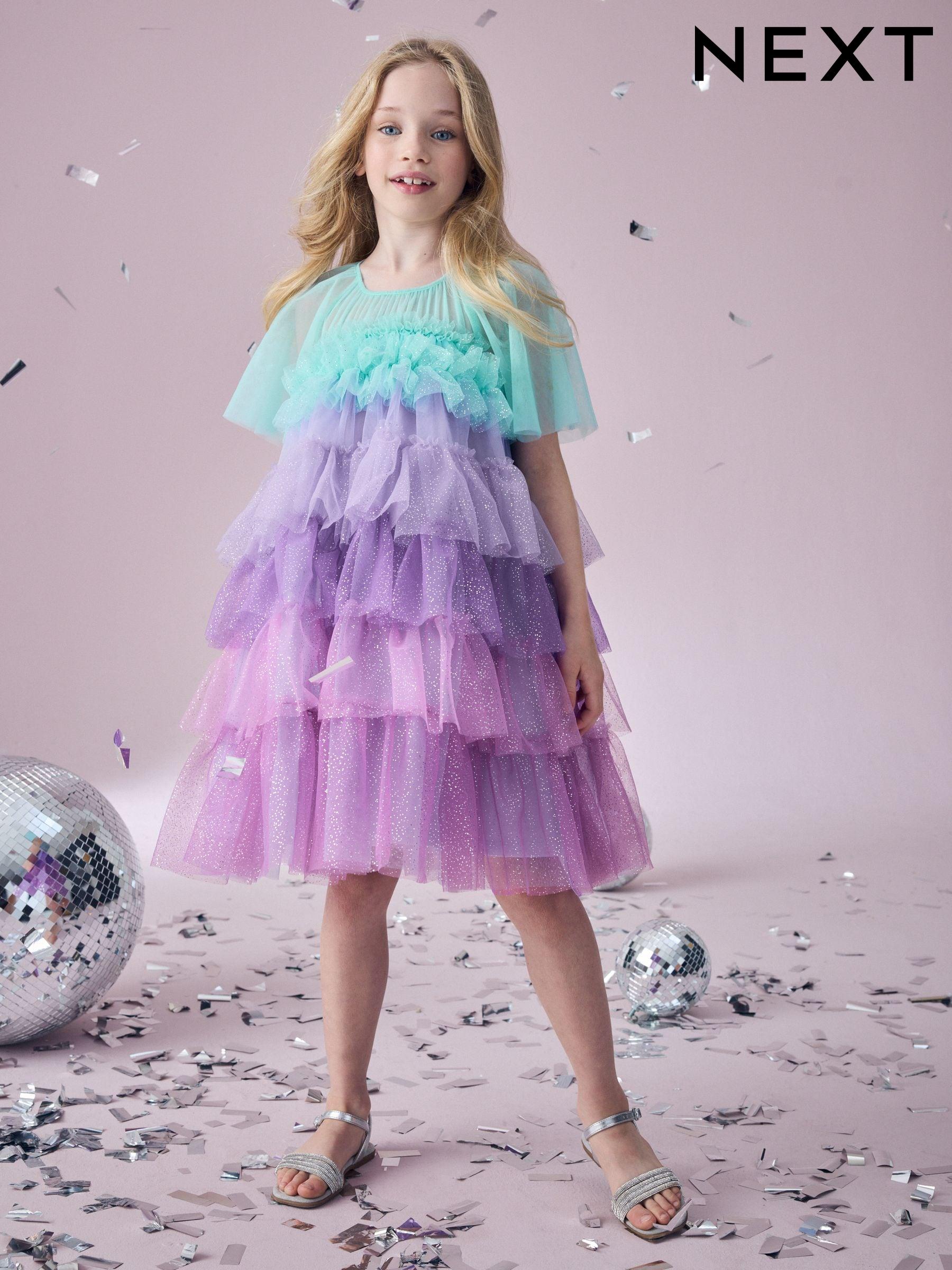 Purple colour dress for girl clearance