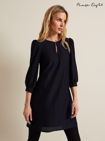 Phase Eight Navy Textured Dannie Tunic Dress (B55230) | €136