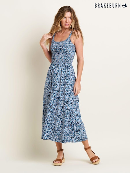Brakeburn 100% Cotton Brushed Camo Maxi Dress (B55244) | 312 LEI