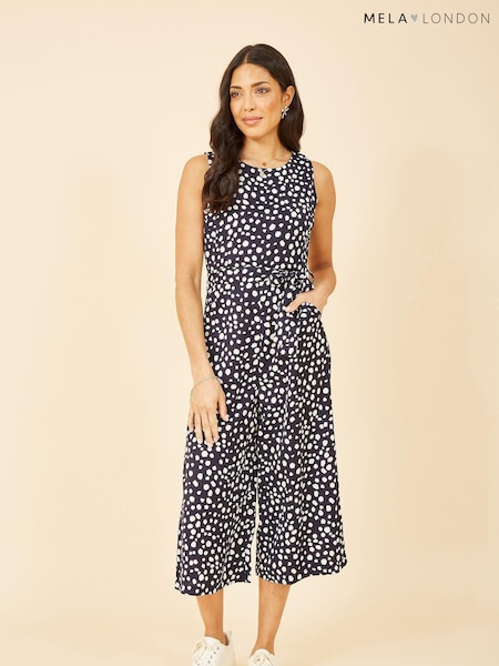 Mela Blue Culotte Jumpsuit (B55309) | €26