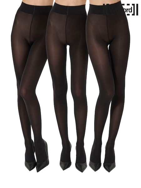 Qara - Wolford Velvet De Luxe 66 Denier Tights 3 Pack