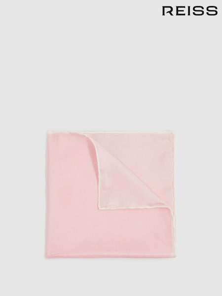 Reiss Light Pink Liam Polka Dot Silk Pocket Square (B55500) | €58
