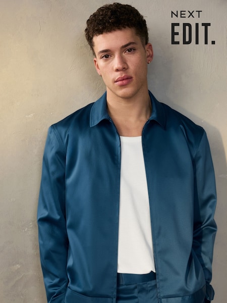 Blue EDIT Satin Shacket (B55594) | €31
