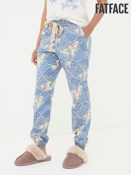 FatFace Cora Blue Horse Pyjama Bottoms (B55815) | €26