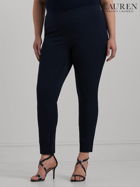 Lauren Ralph Lauren Curve Navy Blue Keslina Trousers (B56055) | €89