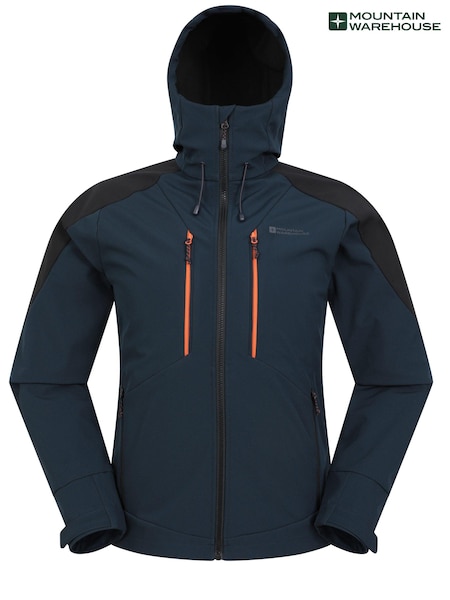 Mountain Warehouse Mens Radius Water Resistant Softshell Coat Jacket (B56090) | 330 LEI