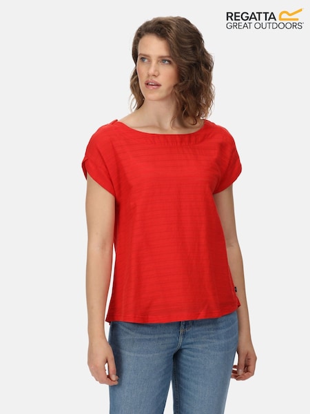 Regatta Red Adine Curved Hem T-Shirt (B56107) | 62 QAR