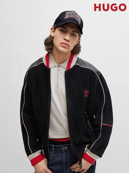 HUGO Black 100% Cotton Twill Cap With Embroidered Logo (B56188) | €26