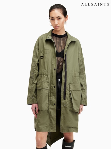 AllSaints Green Milla Parka Jacket (B56248) | €229