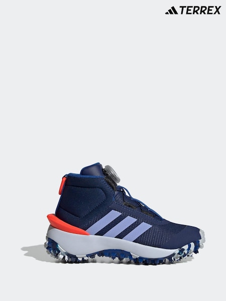 Albastru închis - Pantofi de antrenament adidas Terrex Fortatrail pentru copii (B56339) | 250 LEI