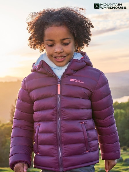 Mountain Warehouse Dark Pink Seasons II Kids Water-Resistant Padded Jacket (B56360) | €45