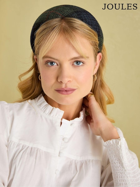 Joules Tessie Blue/Green Tweed Headband (B56429) | €21