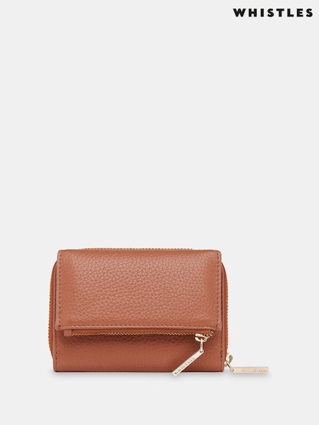 Whistles Brown Bibi Zip Purse (B56458) | €75