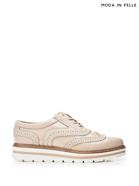 Moda in Pelle Gennisiss Lace-Up Brogue Detailed Shoes (B56489) | ₪448
